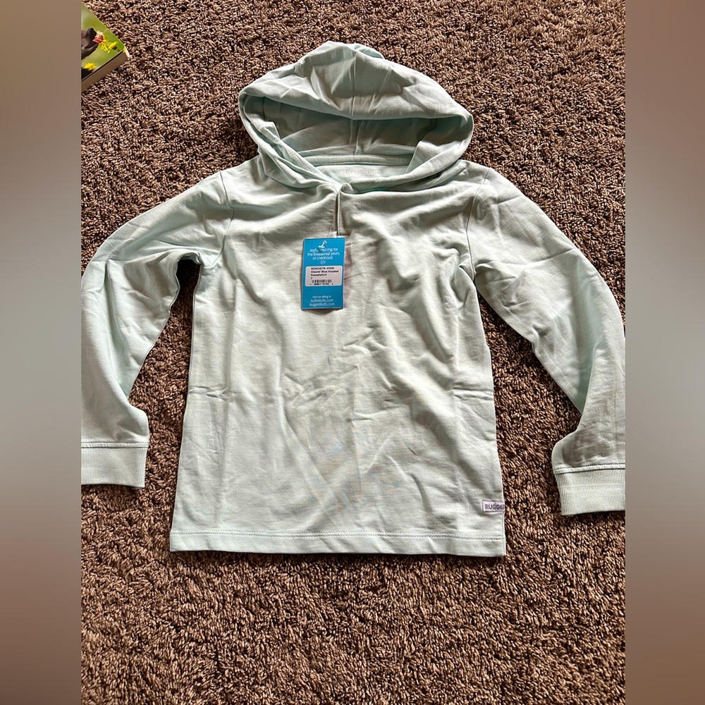 Nwt ruffle butts sweatshirt sz 7 light blue